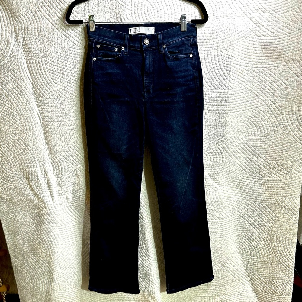 AYR “The bomb pop” 27 dark wash finished hem